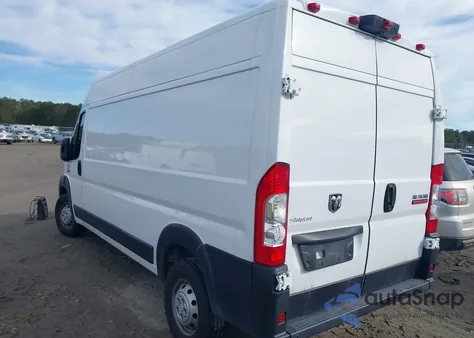 2022 Ram Promaster 2500 High Roof 159 Wb from USA, damaged, VIN 3C6LRVDG9NE102703